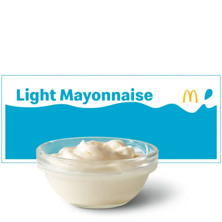 A packet of McDonald's mayonnaise, providing a creamy and rich condiment option for sandwiches or fries.